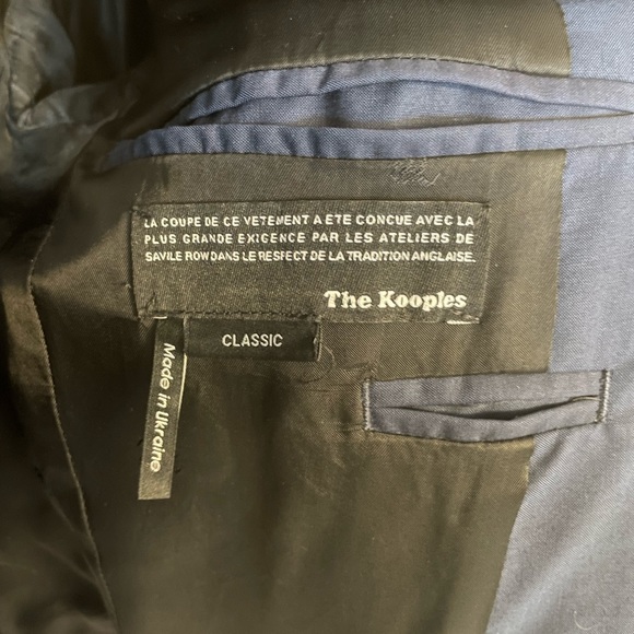 The Kooples Navy Blue Jacket and White Shirt - Picture 3 of 7